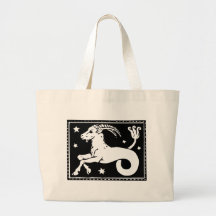 Vintage Zodiac Image Capricorn-Tasche