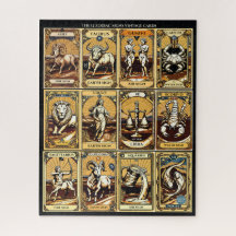 Vintage Zodiaka - Puzzle - Tarot Inspiriert Astro