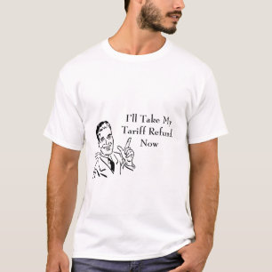 Vintage-Zollrückerstattungsscheck T-Shirt
