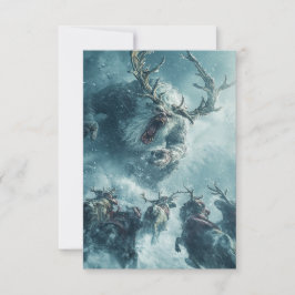 Vintage Zombie Ice Demon Karte