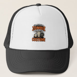 Vintage-Zombie-Kostüm Halloween-Shirt-Design_1 Truckerkappe