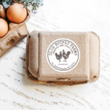 Vintage Zuchtbetriebe Etikett für frische Eier