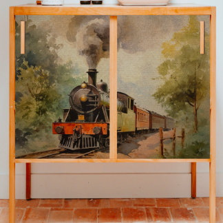 Vintage-Zug-Decoupage Seidenpapier