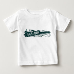 Vintage Zug - Dunkelgrün Baby T-shirt