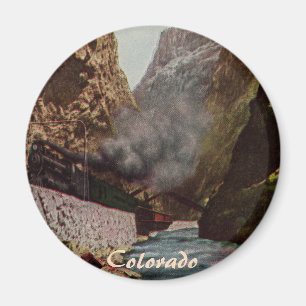 Vintage-Zug in Royal Gorge Magnet
