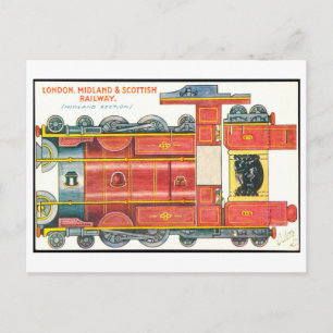 Vintage-Zug-Papier-Spielzeug--England Postkarte