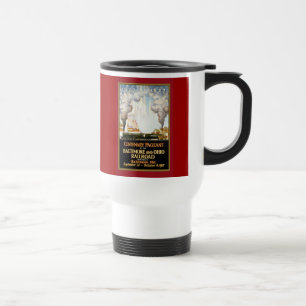 Vintage Zug-Reise-Plakat-Kunst Reisebecher