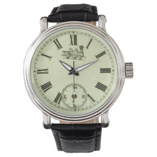 Vintage Zug-Uhr Armbanduhr