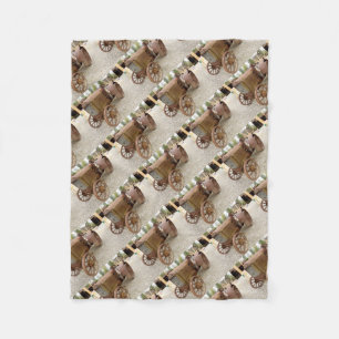 Vintage Zugmaschine Fleecedecke