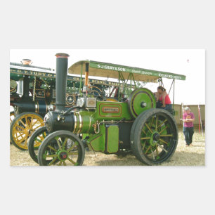 Vintage Zugmaschine Rechteckiger Aufkleber