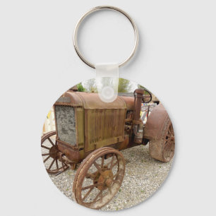 Vintage Zugmaschine Schlüsselanhänger