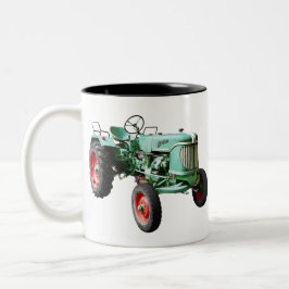 Vintage Zugmaschine Zweifarbige Tasse