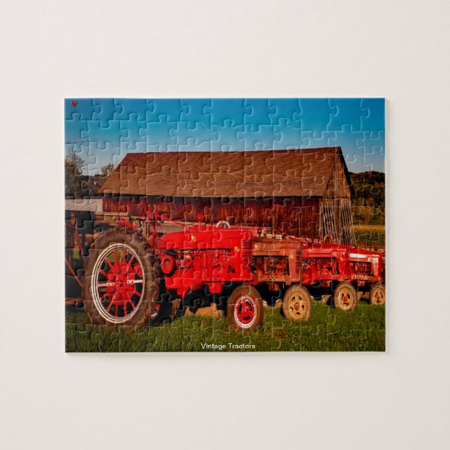 Vintage Zugmaschinen Puzzle (Horizontal)