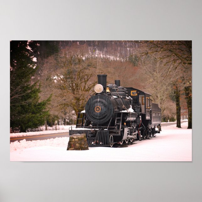 Vintage Zugplakatwerbung Poster (Vorne)