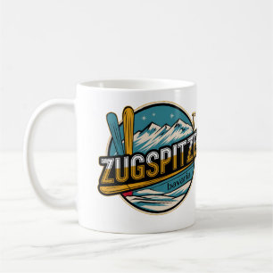 Vintage Zugspitze bayerische Outdoor-Naturgeschenk Kaffeetasse