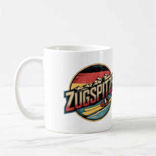 Vintage Zugspitze bayerische Outdoor-Naturgeschenk Kaffeetasse