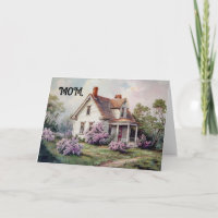 Vintage Zuhause Mama Geburtstagskarte