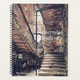 Vintage Zuhause Positive Kreativität Zitat Journal Planer