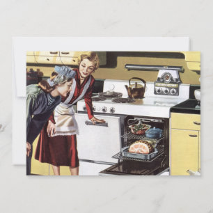 Vintage Zuhause Räume, Mama in der Küche Kochen