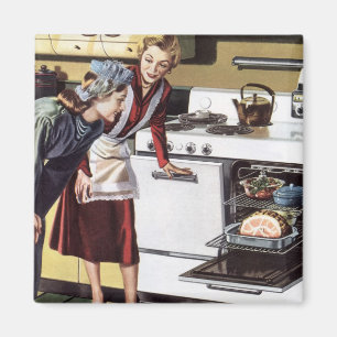 Vintage Zuhause Räume, Mama in der Küche Kochen Magnet