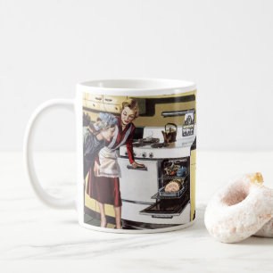 Vintage Zuhause Räume, Mama in der Küche Kochen Tasse