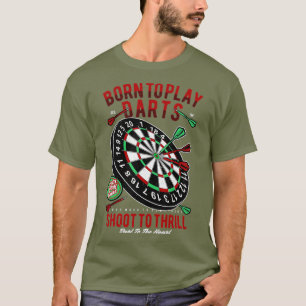 Vintage zum Dartspielen Bar Spiel betrunkener Spie T-Shirt