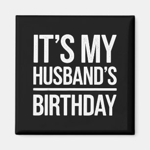 Vintage zum Geburtstag meines Mannes bedruckt Herr Magnet