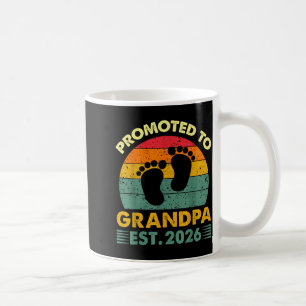 Vintage zum Opa befördert 2026 erster Opa Kaffeetasse