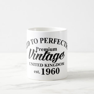 Vintage zum perfekten Alter gealtert, lustiges Alt Kaffeetasse