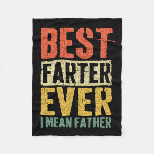 Vintage zum Vatertag Papa Weltbester Furzer Ich me Fleecedecke