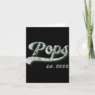 Vintage zum Vatertag Ps Est 2022 für neuen Opa Karte