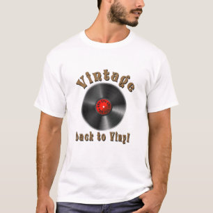 Vintage Zurück zum Vinyl Schallplatten Kunst T-Shirt