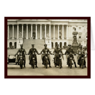 Vintage Zwanzigerjahre Motorrad-Polizisten