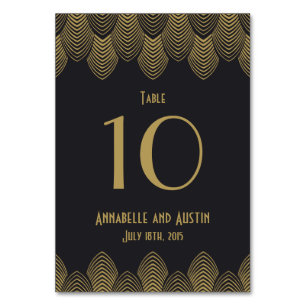 Vintage Zwanzigerjahre Tischnummer