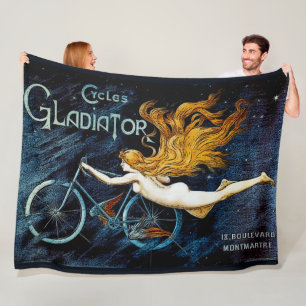 Vintage Zyklen Gladiator Advert Fleecedecke