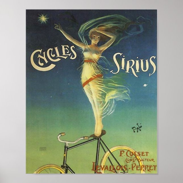 Vintage Zyklen Sirius Bicycle Poster (Vorne)