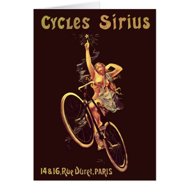 Vintage Zyklen Sirius Bicycle Poster (Vorne)