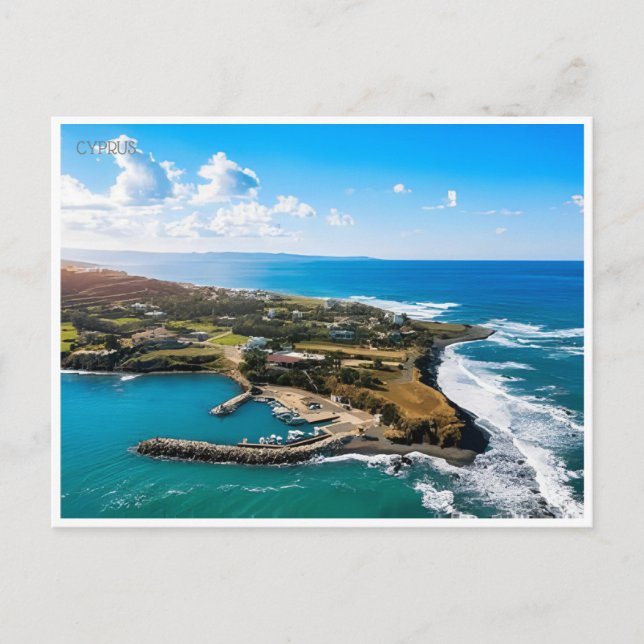 Vintage ZYPRUS KYRENIA Postkarte (Vorderseite)