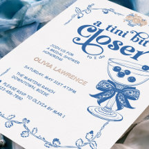 Vintageblaue Chinoiserie Ein bisschen näher an Ich