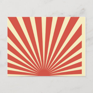 Vintageblaue Sonnenburst-Plakate Feiertagspostkarte