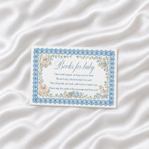 Vintageblaue Spitze Jungen-Baby-Party-Bücher für B