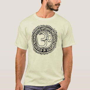 Vintaged OM mit Gayatri Beschwörungsformel T-Shirt