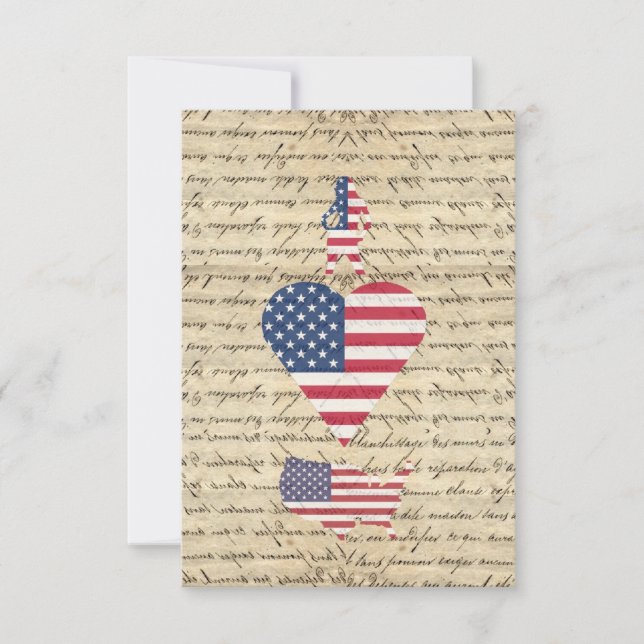 VintageI Herz Amerika (Vorderseite)