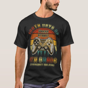 Vintagen 100 Tage des 6. Gamers 100. T-Shirt