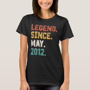 Vintagen 10 Jahre alte Legende seit Mai 2012 10. T-Shirt