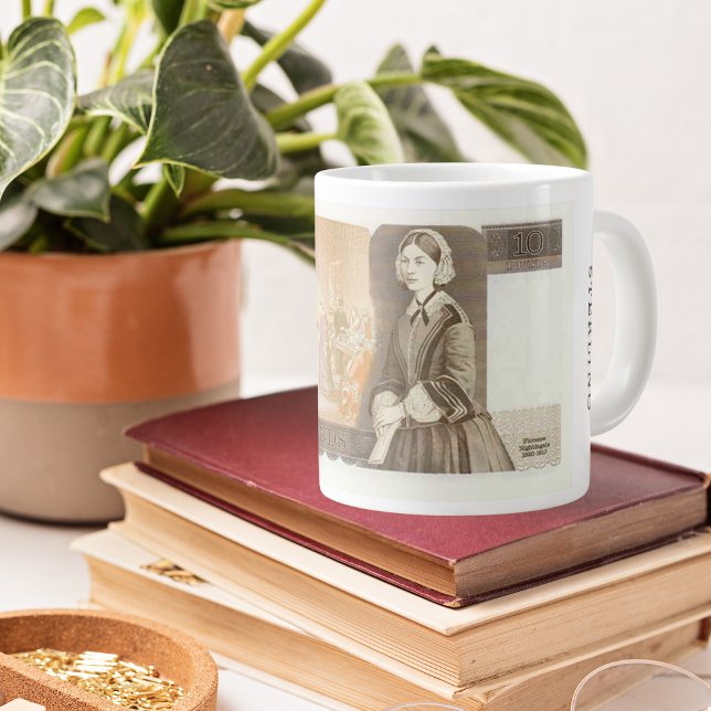 Vintagen £ 10 Note Tasse - Queen Elizabeth II (Von Creator hochgeladen)