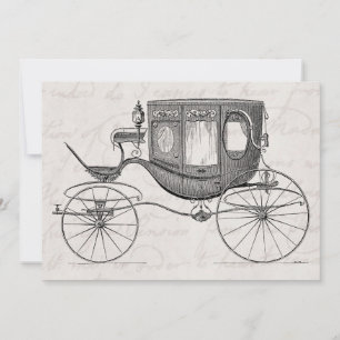 Vintagen 1800er Jahre Gezeichnet Pferd antike Bugg