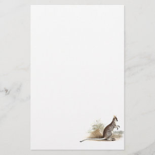 Vintagen 1800er Jahre Wallaby Kangaroo Alte Wallon Briefpapier