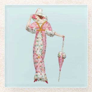 Vintagen 1900er glasuntersetzer