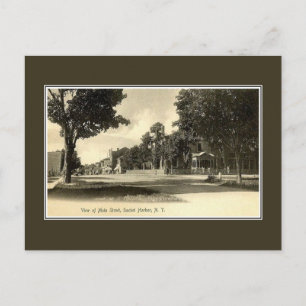 Vintagen 1900er Jahre Hauptstraße Sackets Harbour  Postkarte